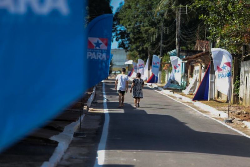Governo do Pará pavimenta vias do bairro Campestre, em Benevides