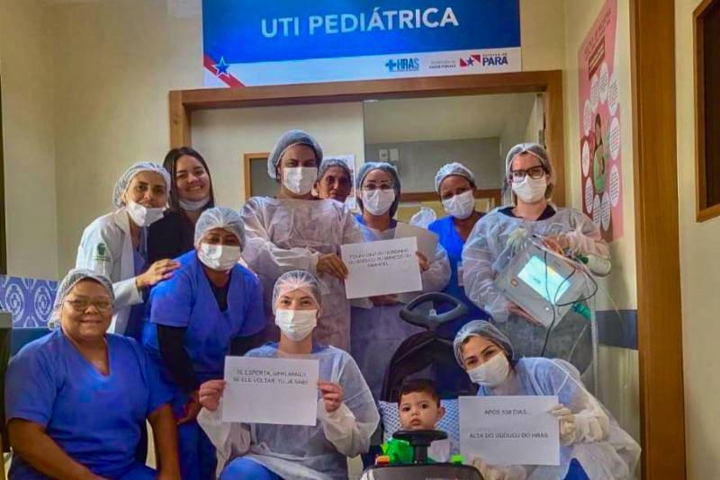 Após 538 dias, criança recebe alta da UTI Pediátrica do Hospital Abelardo Santos   