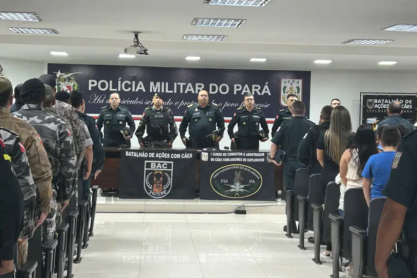 Curso inédito forma policiais para atuar com cães farejadores de explosivos