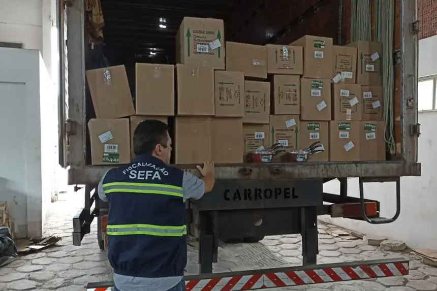 Sefa apreende produtos de cozinha em Cachoeira do Piriá