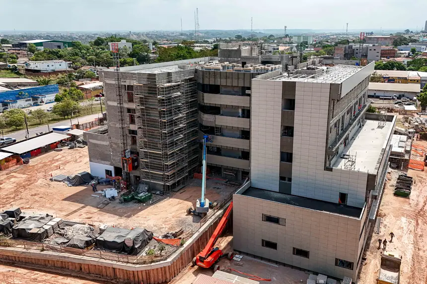 Obras do Hospital Materno-Infantil de Marabá ultrapassam os 70% de execução