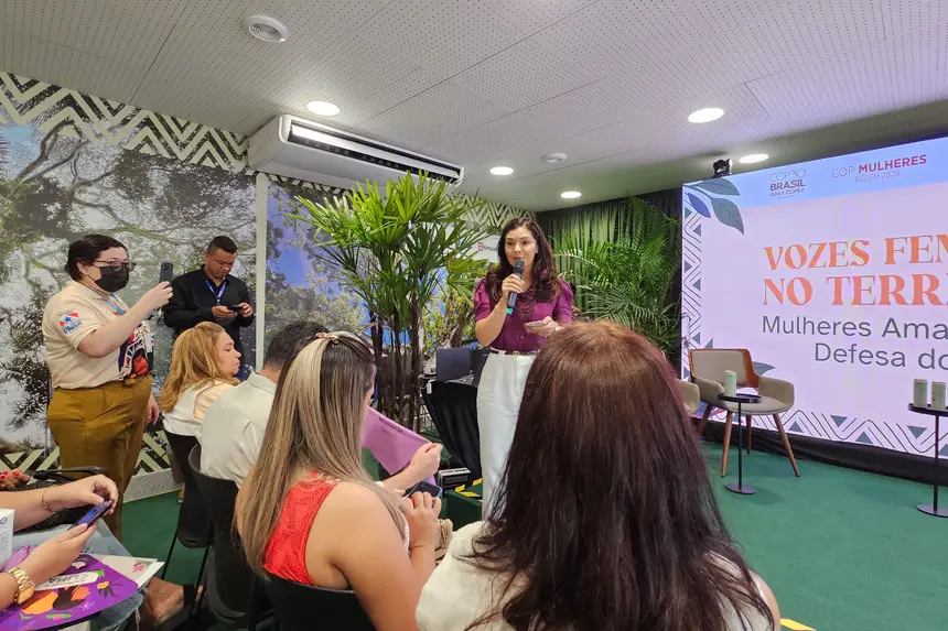 Mulheres amazônidas fortalecem debates sobre clima em painel promovido pelo Governo do Pará na COP30