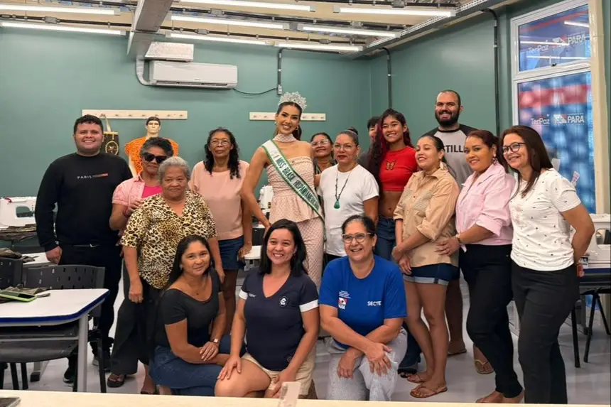 Alunas de Costura e Moda da Usina da Paz assinam figurino da Miss Brasil Hispanoamericana 2026