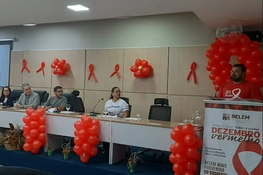 Sespa participa da abertura da Campanha Dezembro Vermelho de Belém e reforça compromisso com prevenção e combate ao HIV