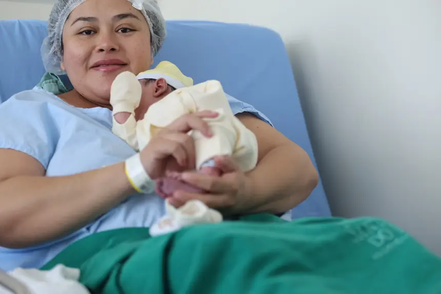 Levy é o primeiro bebê a nascer na Santa Casa em 2026