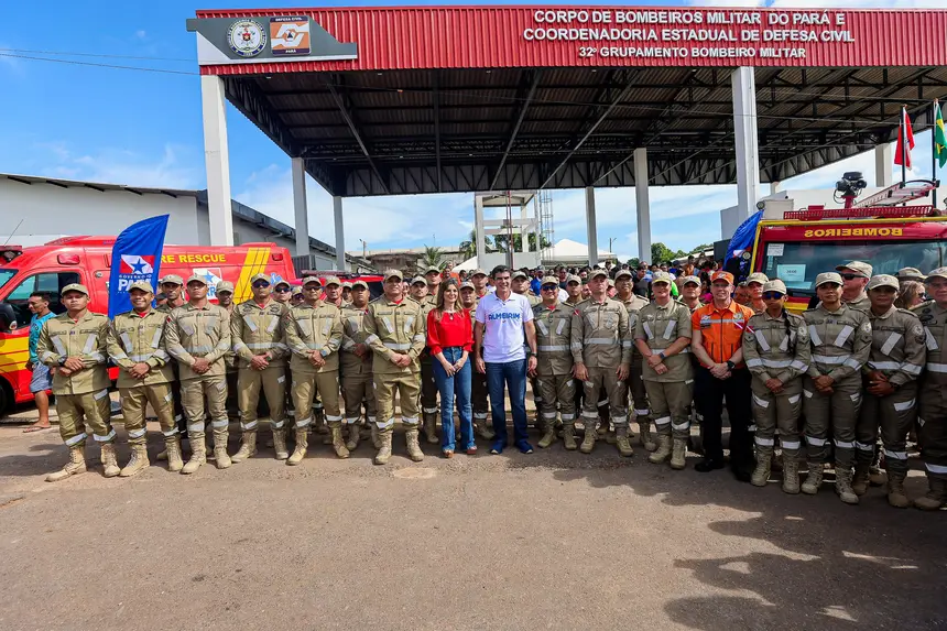 Governo do Pará fortalece segurança no Baixo Amazonas com novo grupamento do Corpo de Bombeiros em Almeirim