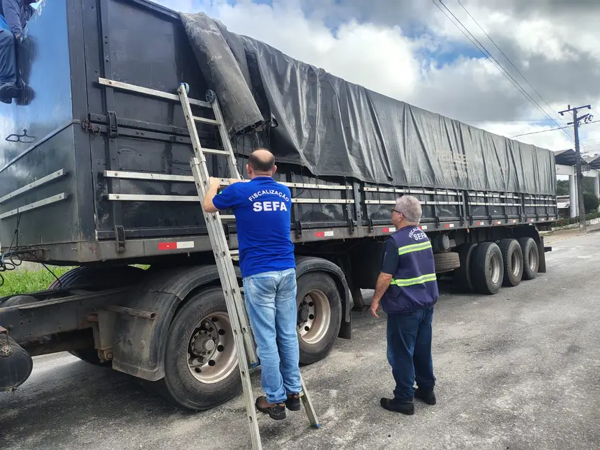 Sefa apreende 91 toneladas de soja em grãos e 22 toneladas de fertilizantes