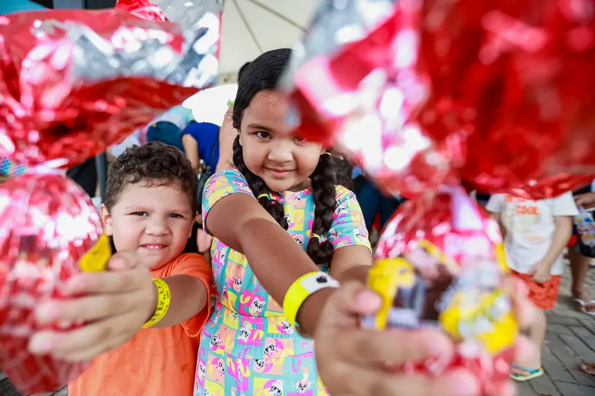 Caça aos ovos movimenta manhã de domingo no Parque da Cidade