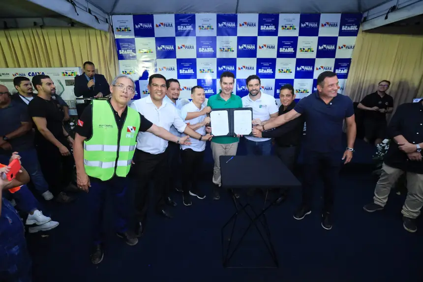 Governo do Pará assina ordem de serviço para urbanização dos canais Tucunduba e Ariri Bolonha, em Belém