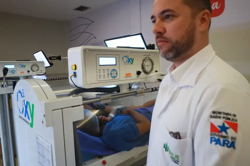 Tratamento com câmaras hiperbáricas acelera recuperação de pacientes no Hospital Metropolitano