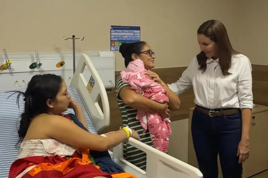 Nasce primeiro bebê do Novo Hospital Materno-Infantil Anita Gerosa