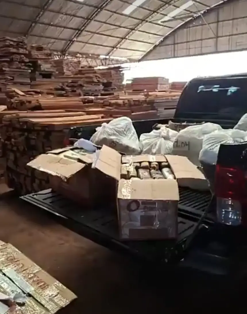 Forças de segurança incineram cerca de 700 kg de drogas apreendidas na Base Candiru, no oeste do Pará