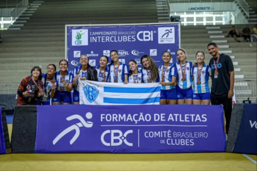 Paysandu conquista bronze no Brasileiro Interclubes Sub-19 de vôlei feminino com apoio do Governo do Pará