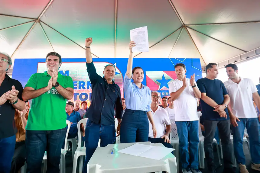 Governadora Hana Ghassan assina convênio para conclusão da obra do Terminal Rodoviário de Pau D'Arco 