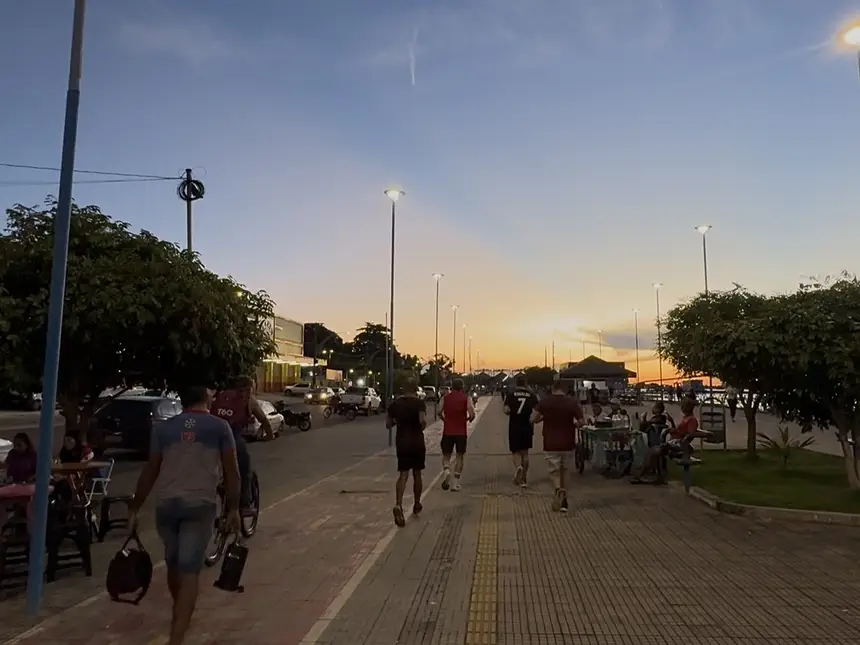 Cartão postal da cidade, orla de Santarém impulsiona o lazer e o bem-estar da população