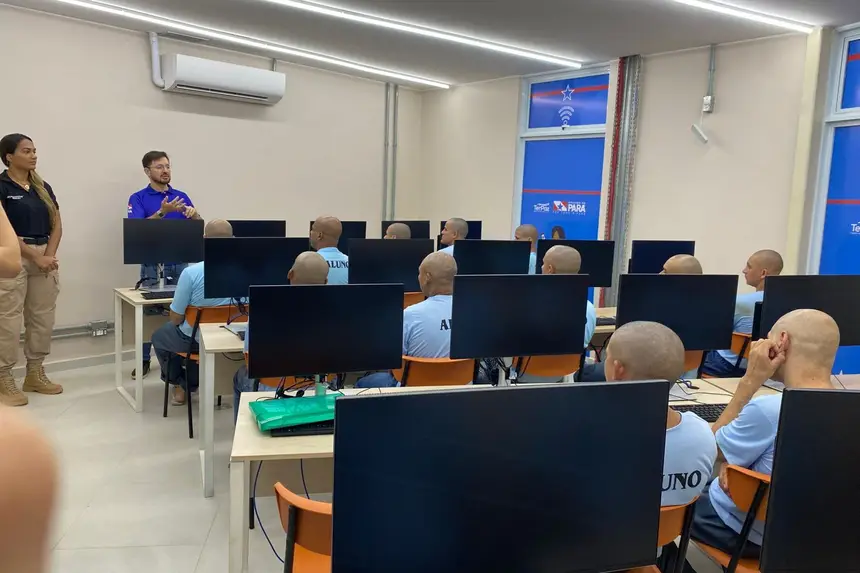 Parceria entre Seap e Usina da Paz garante curso de informática para custodiados em Altamira 
