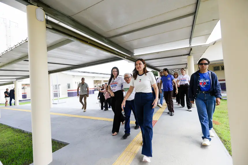 Governadora Hana Ghassan vistoria obras de nova escola estadual em Tracuateua 