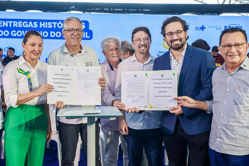 Governadora Hana Ghassan e Ministro da Saúde entregam veículos a 75 municípios do Pará