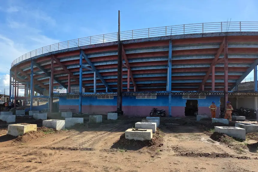 Governo do Pará avança com obras de reconstrução e modernização do Tribódromo de Juruti