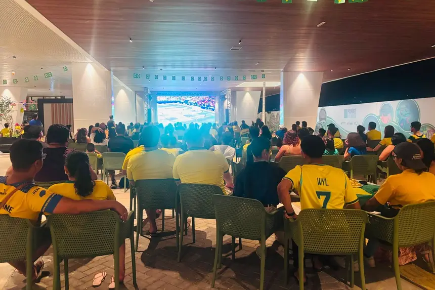 Público curte vitória do Brasil na Copa Junina do Parque da Cidade 
