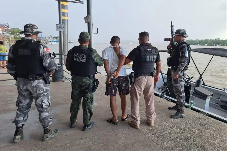 Agentes da Base Fluvial de Abaetetuba prendem homem em flagrante por tentativa de feminicídio