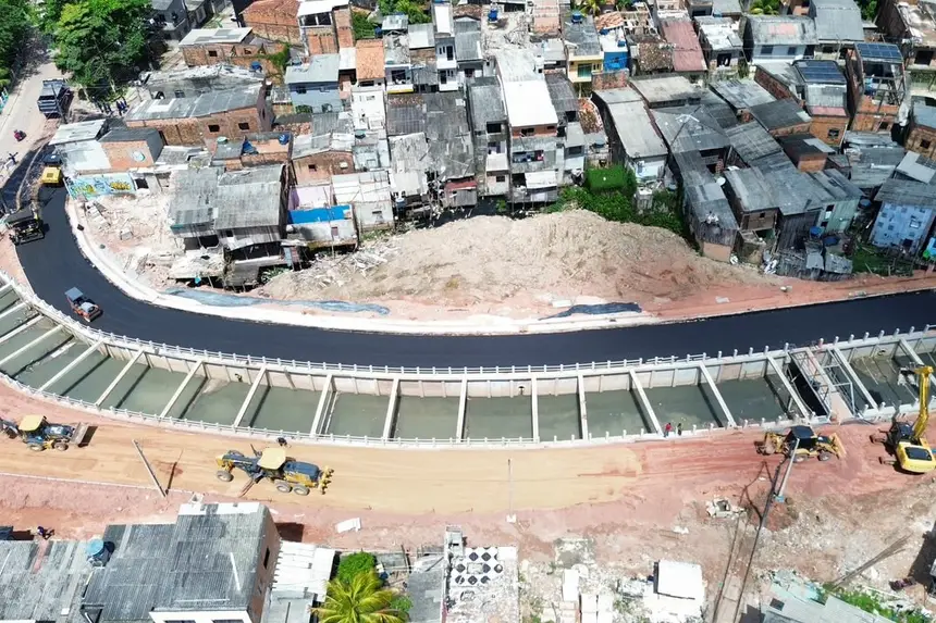 Obra do Canal da Caraparú avança com saneamento, drenagem e urbanização no Guamá