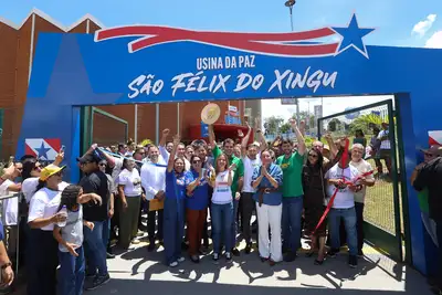 notícia: Governo entrega 25ª Usina da Paz em São Félix do Xingu, para beneficiar 65 mil moradores