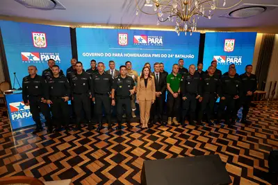 notícia: Governadora Hana Ghassan homenageia e promove militares por atos de bravura
