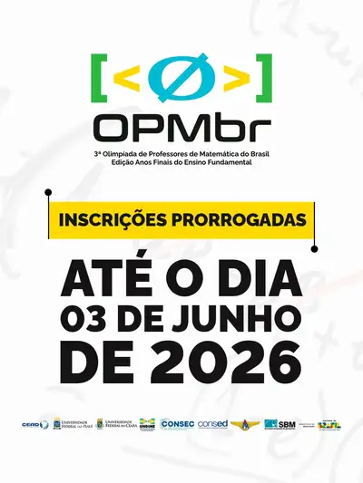 notícia: Inscrições para a 3ª Olimpíada de Professores de Matemática seguem até 3 de junho   